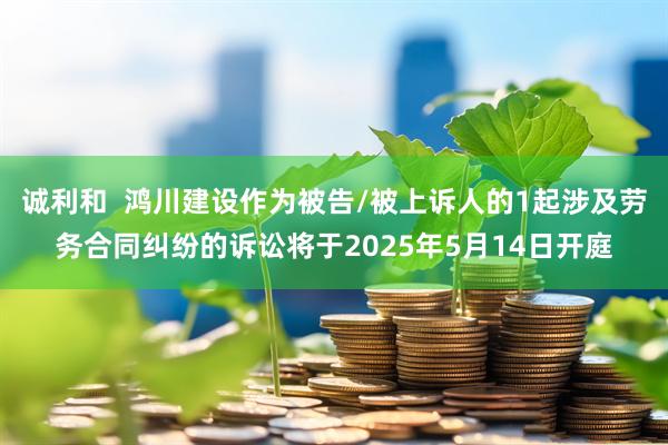 诚利和  鸿川建设作为被告/被上诉人的1起涉及劳务合同纠纷的诉讼将于2025年5月14日开庭
