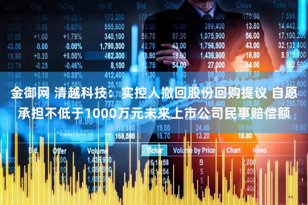 金御网 清越科技：实控人撤回股份回购提议 自愿承担不低于1000万元未来上市公司民事赔偿额